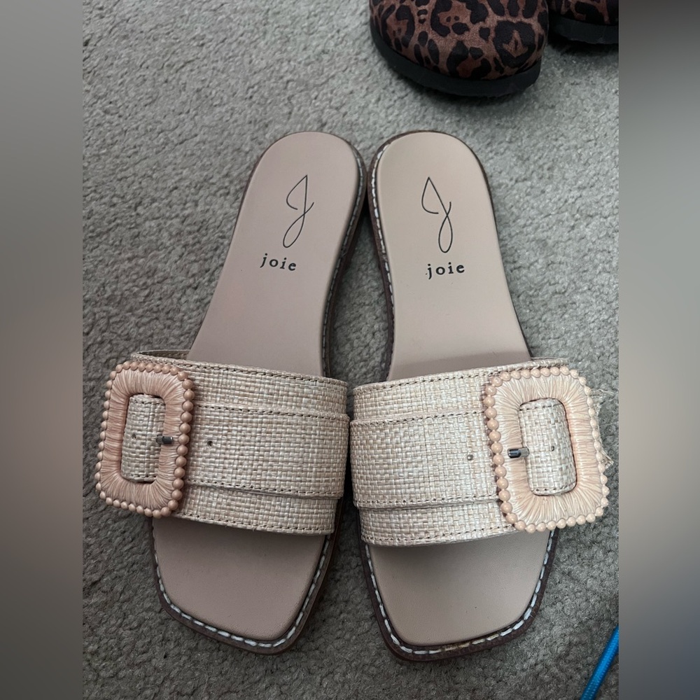 Joie Women's Tan Slide Sandals